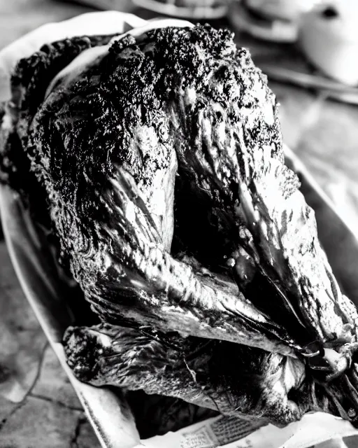 Image similar to deep fried turkey leg noir