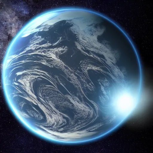 Prompt: Exoplanet earth like surface