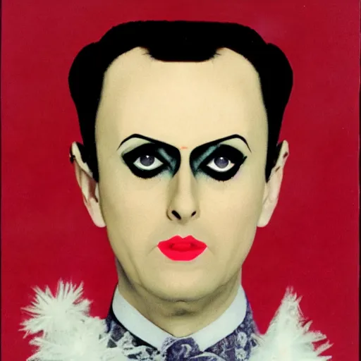 Prompt: A portrait of Klaus Nomi