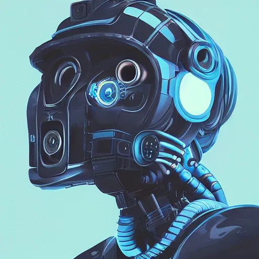 Image similar to face of robot, cyberpunk, ultra realistic by ori toor