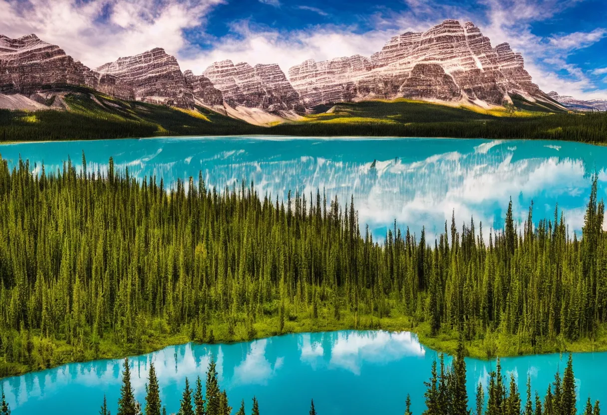 Image similar to Beautiful Alberta lake image UHD 4K