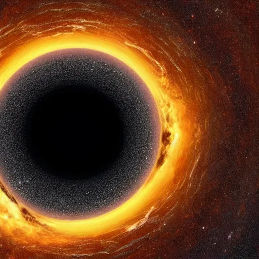 Image similar to the other side of a black hole.