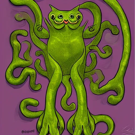 Image similar to Cat Cthulhu