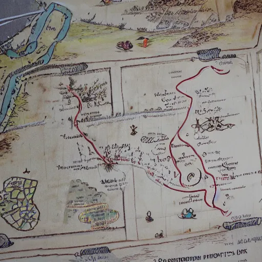 Image similar to a treasure map for treasure hidden in maidenhead