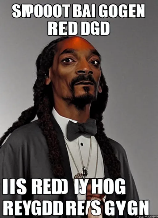 Prompt: Snoop dogg frodo baggins,red eye