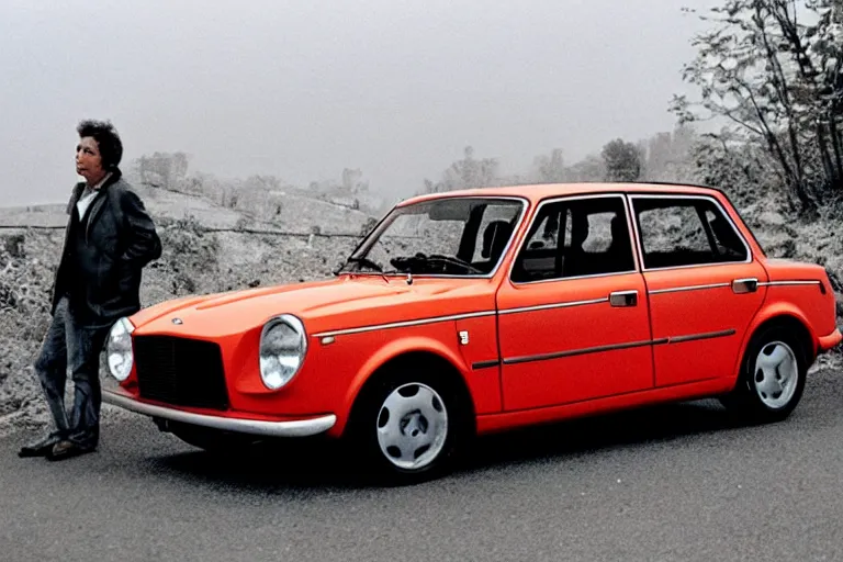 Image similar to vaz 2101 as sport car, movie still, speed, cinematic Eastman 5384 film