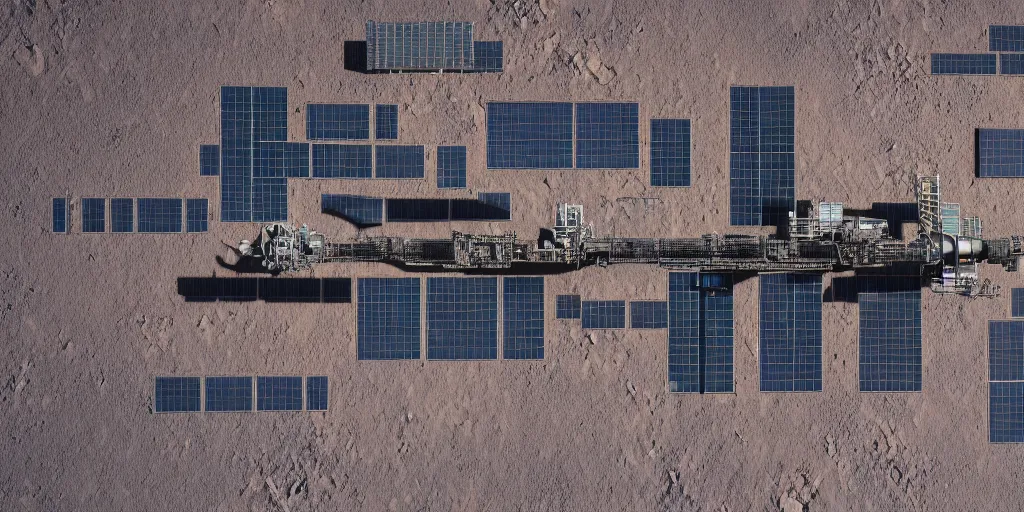Prompt: terrific huge big space station on desert planet hyperreal highly detailed 8 k. intricate. lifelike. soft light. nikon d 8 5 0.