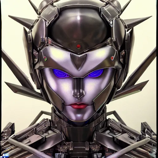 Prompt: prompt : photorealistic cinematic 3 d render of persona soft light painted by takato yamamoto, chrome mecha attributes and armor, inspired by ghost in shell anime, smooth face feature, intricate oil painting, high detail, sharp high detail, manga and anime 1 9 8 0