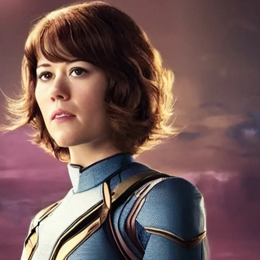 Prompt: film still of mary elizabeth winstead in avengers 4 ( 2 0 2 4 )