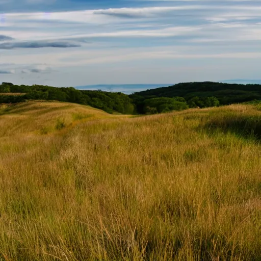 Image similar to beautiful hill going down to a prairie