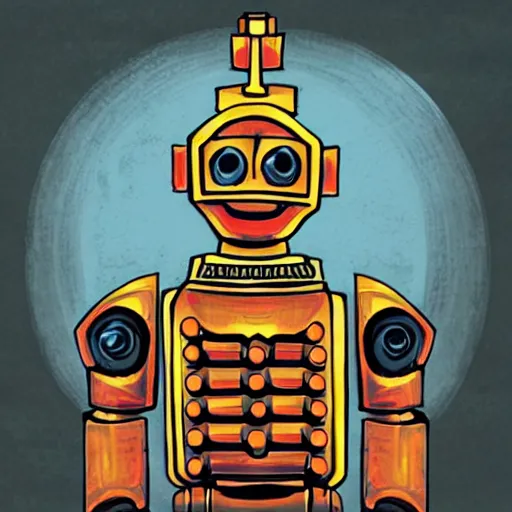 Image similar to robot god