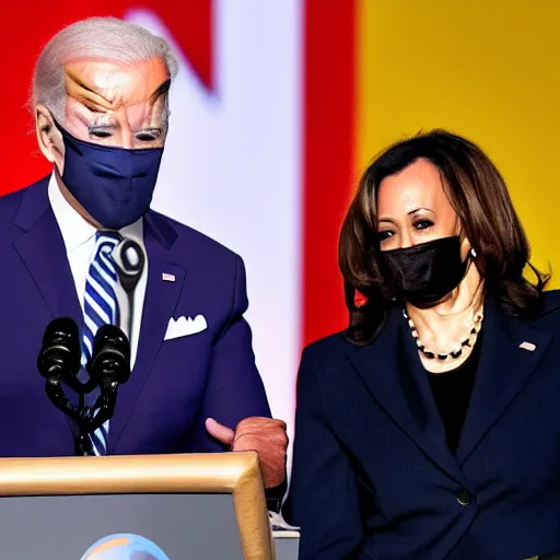 Image similar to joe biden and kamala harris giving away crack pipes to everyone