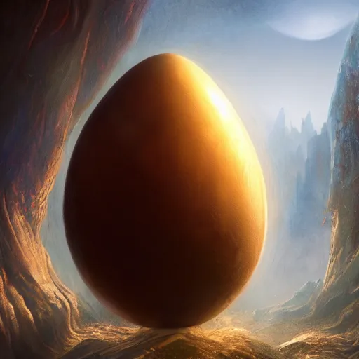 Prompt: An Alien Egg from Aliens, volumetric fog, fantasy, medieval, vivid colors, elegant, concept art, sharp focus, digital art, Hyper-realistic, 4K, Unreal Engine, Highly Detailed, HD, Dramatic Lighting by Brom, trending on Artstation