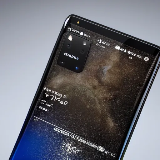 Image similar to 2022 Samsung Fold 4 phone, concept art, hyperdetailed