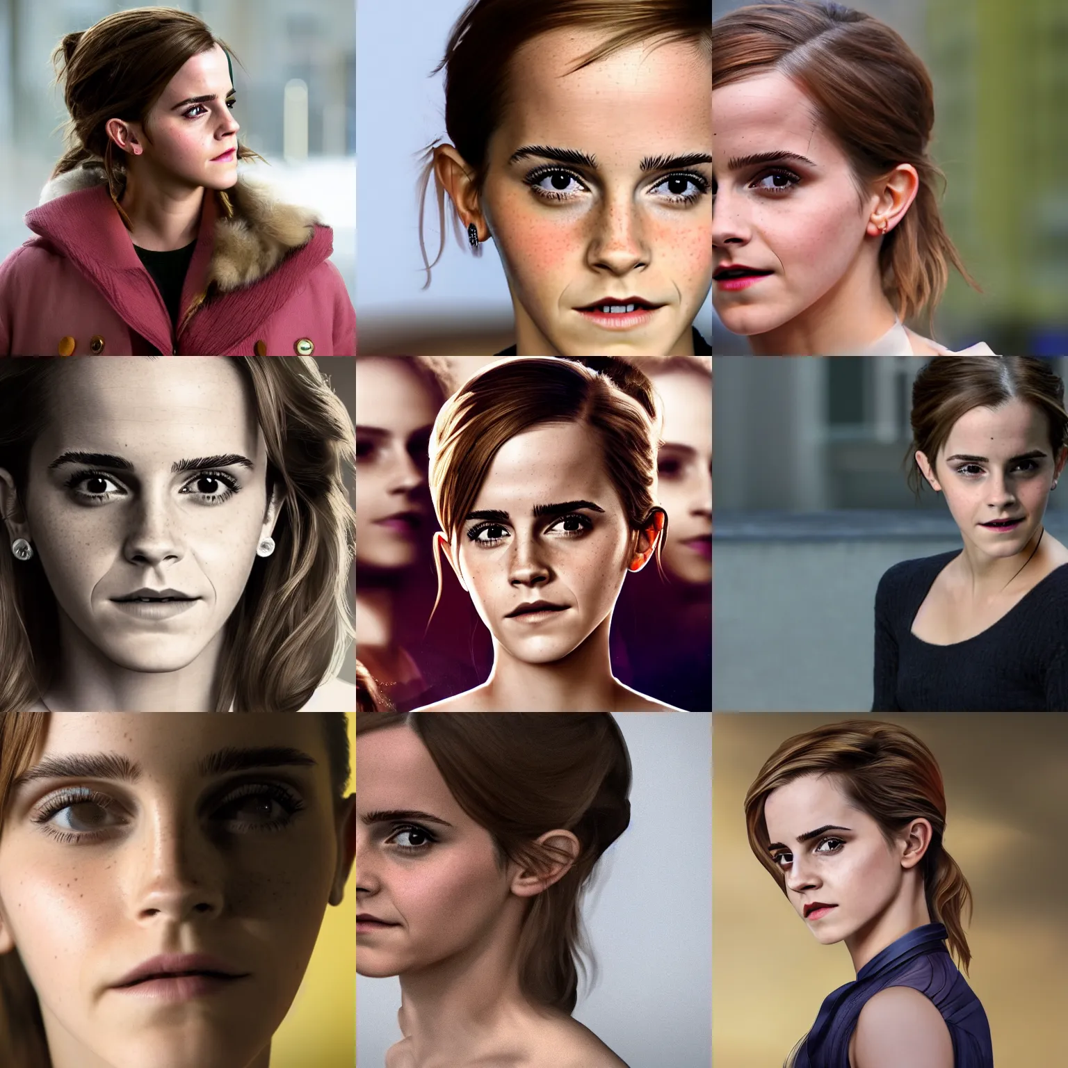Prompt: Emma Watson as a meta human 4k detail