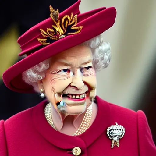 Image similar to Queen Elizabeth's fursona