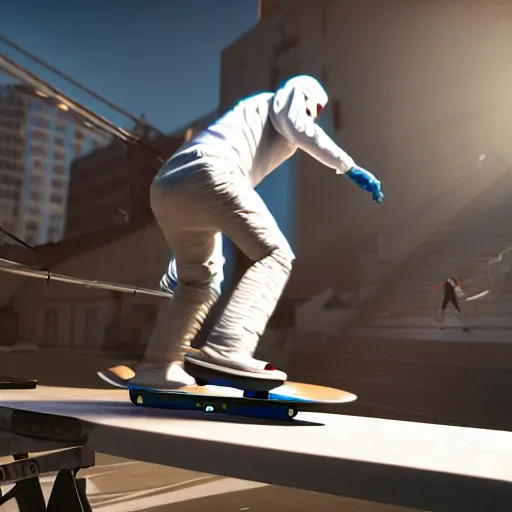 eminem in skate 3, xbox, gameplay, graphics,, Stable Diffusion