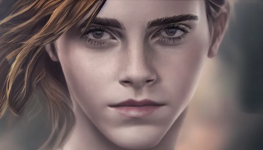 Prompt: Emma Watson is an android, hyperdetailed, artstation, cgsociety, 8k