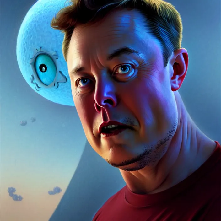 Prompt: Elon Musk as Sully from Monster’s Inc., Pixar, diffuse lighting, fantasy, intricate, elegant, highly detailed, lifelike, photorealistic, digital painting, artstation, illustration, concept art, smooth, sharp focus, art by John Collier and Albert Aublet and Krenz Cushart and Artem Demura and Alphonse Mucha