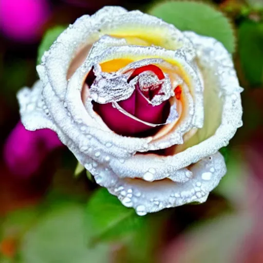 Prompt: dew on a rose