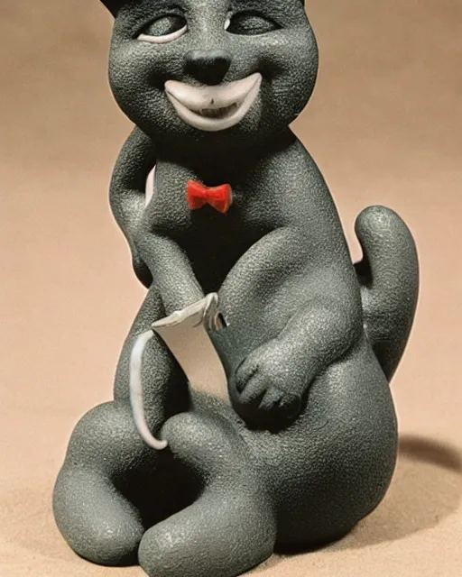 Image similar to Disney, discontinued character Crazy Cat, 1940, figurine, detailed product photo