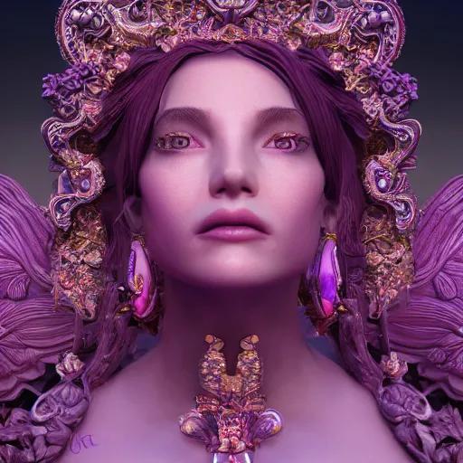 Image similar to princess of amethyst, ornate, intricate, hyper detailed, stunning, surreal, 4 k, octane render