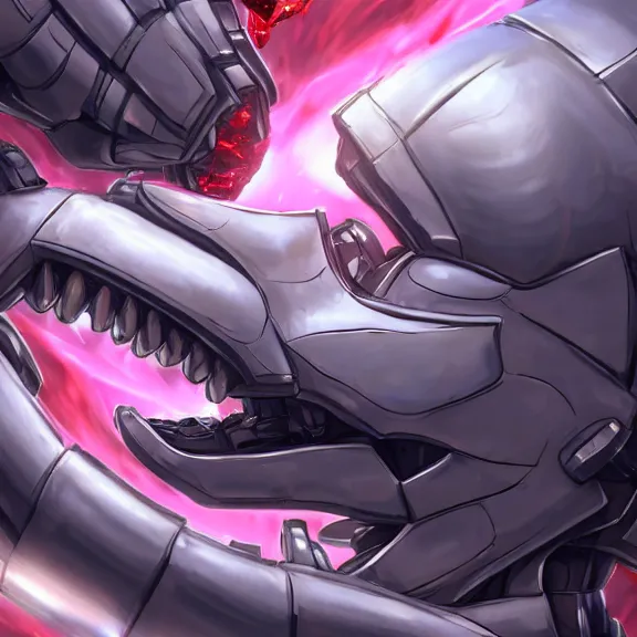 Image similar to detailed shot of getting swallowed by a hot anthropomorphic robot mecha female dragon, surrounded by her esophagus, camera inside her gullet, food pov, prey pov, micro pov, vore, digital art, furry art, high quality, 8k 3D realistic, macro art, micro art, Furaffinity, Deviantart, Eka's Portal, G6