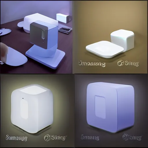 Image similar to Samsung SmartThings, concept art, designed by M. C. Escher, studio ambient lighting