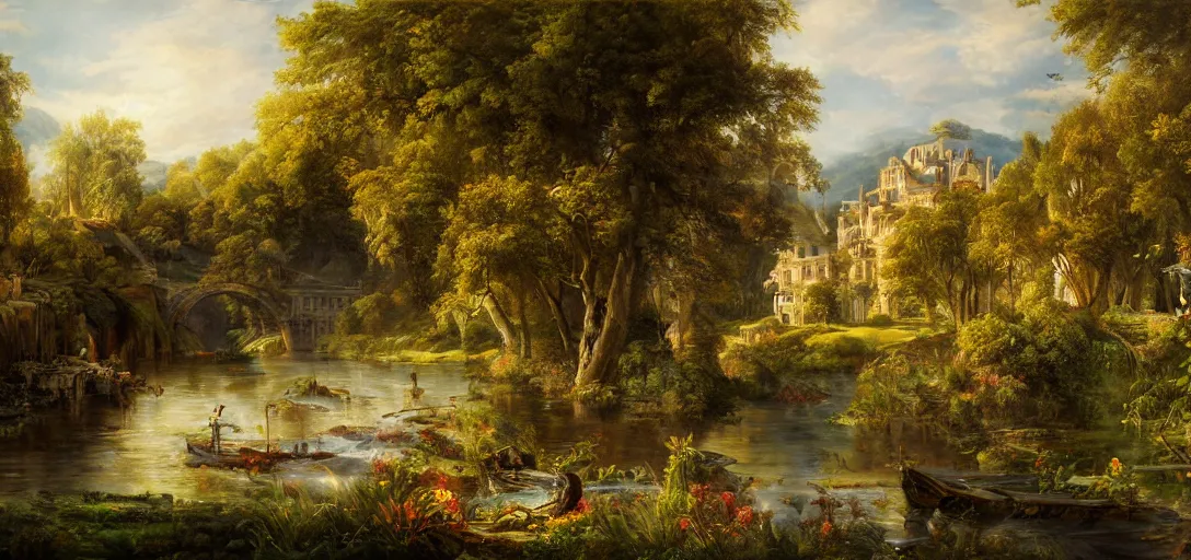 Prompt: beautiful Arcadia, sunny, photorealistic, masterpiece, award winning landscape photo, hyperdetailed