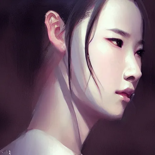 Image similar to “ portrait of liu yifei by greg rutkowski, young, attractive, highly detailed portrait, scifi, digital painting, artstation, concept art, smooth, sharp foccus ilustration, artstation hq ”