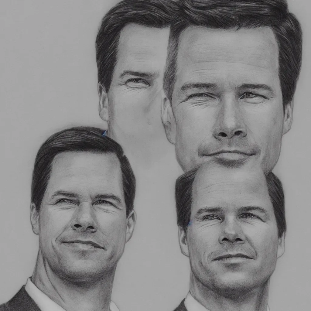 Prompt: Graphite drawing of Mark Rutte