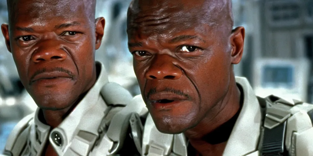 Image similar to samuel jackson in starship troopers