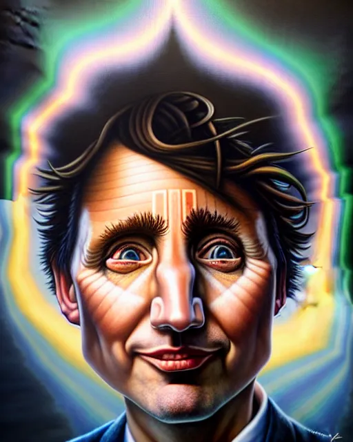 Prompt: detailed portrait of justin trudeau socks pheta by tomasz alen kopera and peter mohrbacher and johanna martine! and margaret keane! coherent luminescent