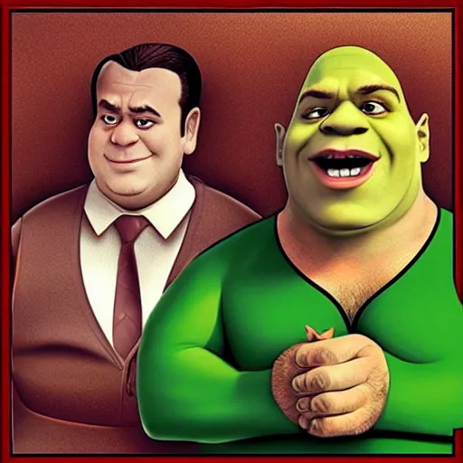 Image similar to “ the sopranos ” morphed with shrek 1 0 2 4 x 1 0 2 4