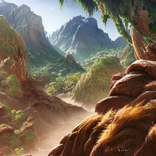 Image similar to highly detailed alien planet with lush vegetation, deserts and mountains, artgerm, cgsociety