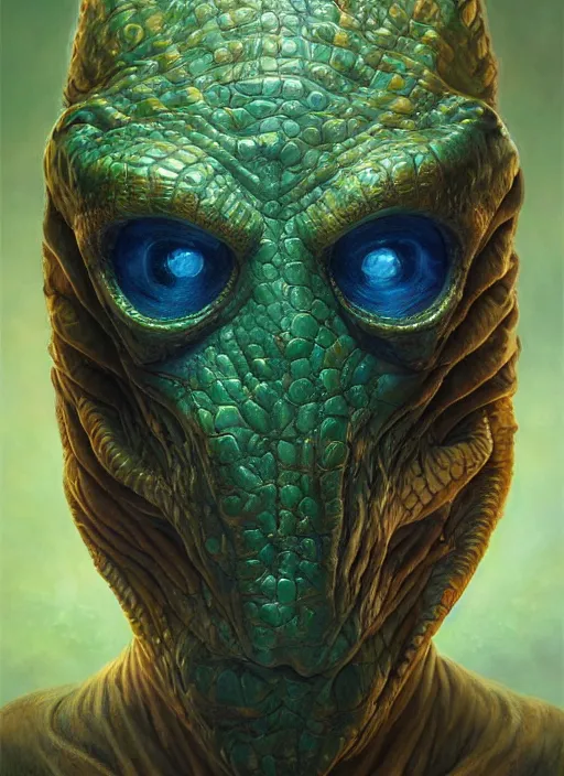 Image similar to aquatic mf doom reptile eyes, blue glowing skin. intricate, elegant, highly detailed, centered, digital painting, artstation, concept art, smooth, sharp focus, illustration, artgerm, tomasz alen kopera, peter mohrbacher, donato giancola, joseph christian leyendecker, wlop, frank frazetta