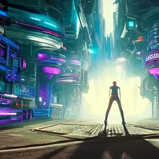 Prompt: a beautiful dream of infinity! shaders 3 d hyperrealistic cyberpunk dreamscape ready player one