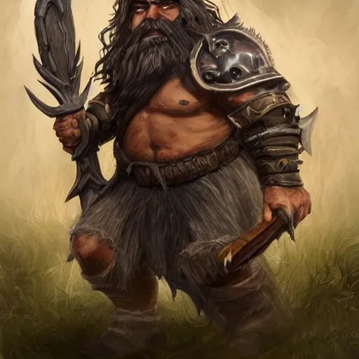 Prompt: ultrarealistic, ultradetailed, pathfinder character portrait, fierce bearded dwarf, face and body clearly visible, very very very ultradetailed, warrior, ((((battle axe)))), scary, long hair, DnD art, epic fantasy style art, fantasy epic digital art, epic fantasy art, hearthstone style art
