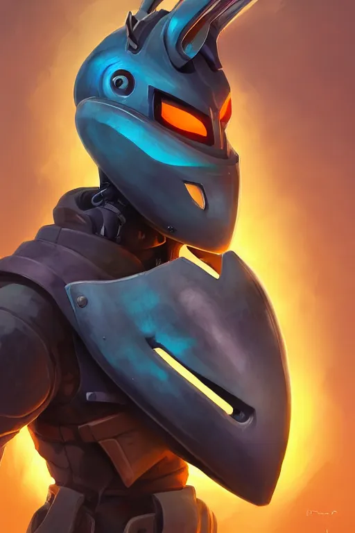 Image similar to epic mask helmet robot ninja portrait stylized as fornite style game design fanart by concept artist gervasio canda, behance hd by jesper ejsing, by rhads, makoto shinkai and lois van baarle, ilya kuvshinov, rossdraws global illumination radiating a glowing aura global illumination ray tracing hdr render in unreal engine 5