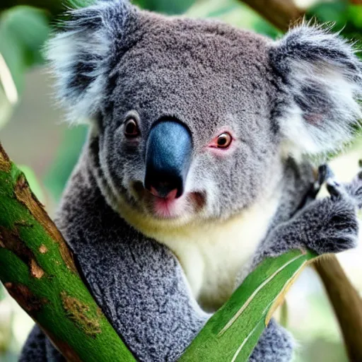Image similar to koala with fangs
