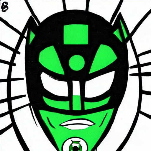 Prompt: Green Lantern profile picture comic style