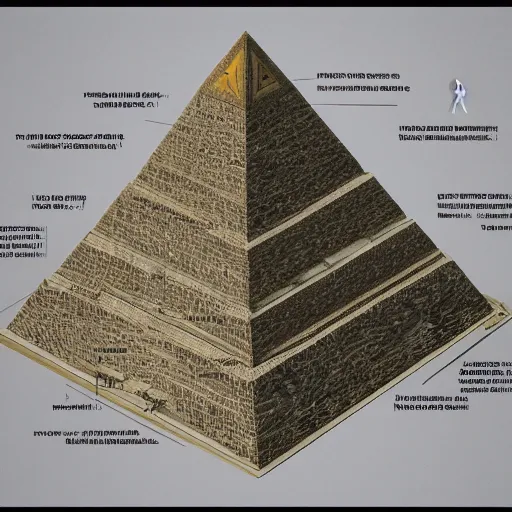 Image similar to blueprint of pyramid