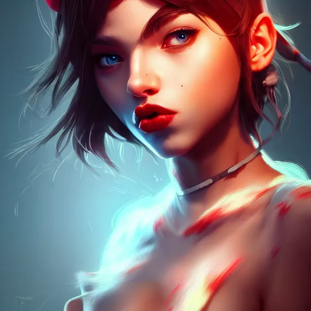 Prompt: epic professional digital art of 🤐😾💋👩‍🎤,best on artstation, cgsociety, wlop, Behance, pixiv, astonishing, impressive, outstanding, epic, cinematic, stunning, gorgeous, much detail, much wow, key visual, masterpiece.