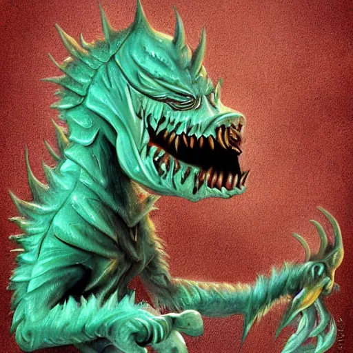 Image similar to unusual lavkraft monster, highly detailed, digital painting