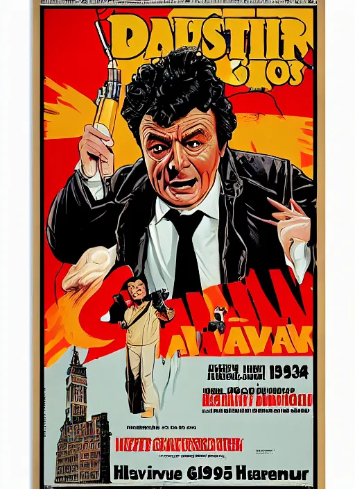 Image similar to a book with a picture of columbo from ghostbusters ( 1 9 8 4 ) on it, poster art by harvey kurtzman, behance contest winner, pop surrealism, concert poster, poster art, movie poster