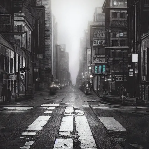 Prompt: photography of the city inspired by dostoevsky, photo realism, trending on artstation