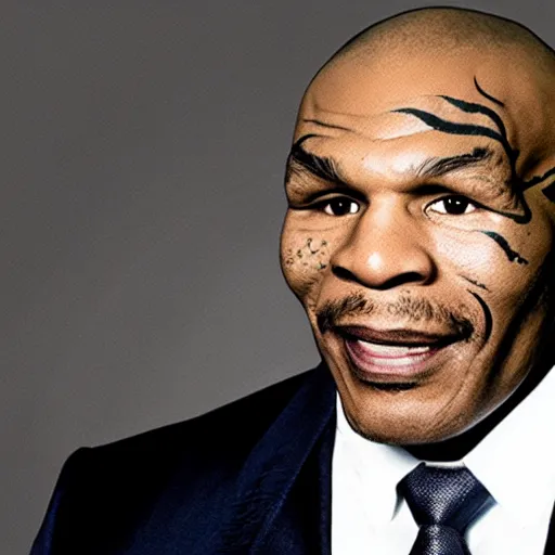 Image similar to mike tyson after he transformed into a fish