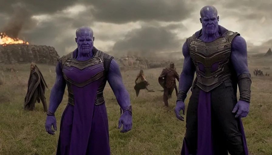 Prompt: still image of Thanos in Harry Potter and the Half-Blood Prince (2009)