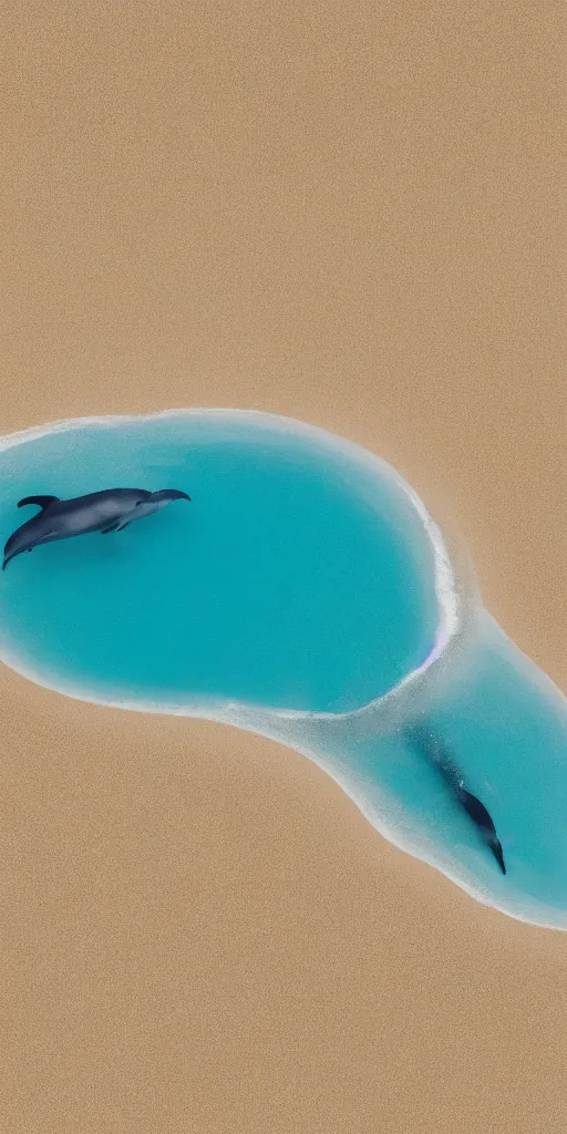 Image similar to dolphins, whales, squids, fishes lying on the dry sand bottom of the ocean, no water, only sand, beautiful light, octane render 8 k