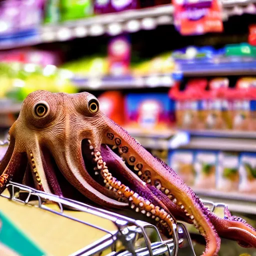 Image similar to octopus in supermarket